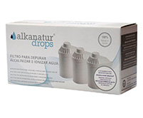 ALKANATUR PACK 3 FILTROS ALKANATUR alcalinizar ionizar depurar depuración antioxidante alcalino acidez acido ácido agua cloro antioxidante magnesio minerales alcalina hidrógeno hidrogeno oxigeno oxígeno