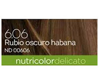 TINTE DE PELO RUBIO OSCURO HABANA 6.06 Delicato