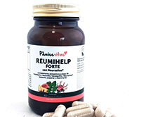 PAMIES VITAE REUMIHELP FORTE antiinflamatorio soloe migraña jaqueca cabeza Bromelaína 
Boswelia Boswelia serrata ácido boswélico calmante articulaciones huesos dolor muscular dolor menstrual
Harpagofito  Harpagophytum procumbens harpagósido 
Neurasites
Tanaceto Tanacetum parthenium
Papaína  Carica Papaya
Riboflavina 